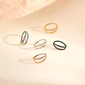 Créoles articulées en titane sans couture, anneau de nez, bijoux de piercing pour cartilage, 6 mm - 12 mm, 16 g/18 g/20 g