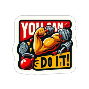 Fitness Themed Gym Equipment Sticker Pack  Perfect for Gym Lovers, Workout Enthusiasts, and Fitness Planners