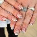Short Almond Silver Star Handmade Press On Nails, Handmade Gel Nails, Girl Gift, Gothic Nails, Chrome Nails product logo