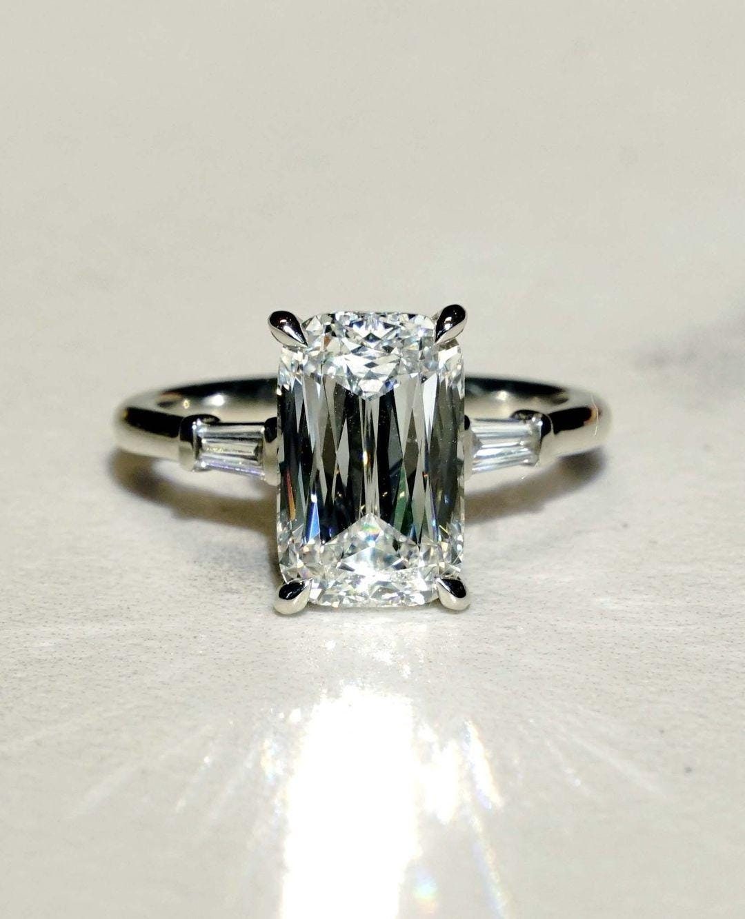 Crisscut Lab-Grown Engagement Ring