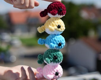 Crocheted whale - handmade plush toy - gift idea