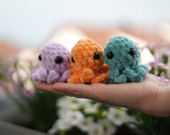 Crocheted octopus - handmade plush toy - gift idea