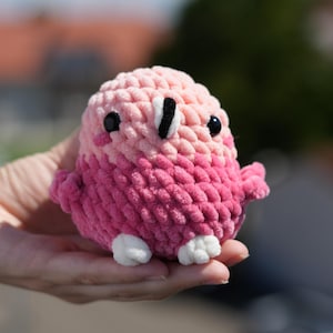 Flamingo gehäkelt - Plüschtier handgemacht - Geschenkidee