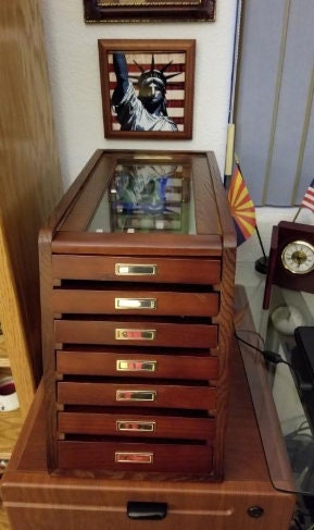 Antique Cabinet Display Case for Watch & Jewelry Collectors