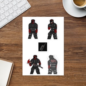 404 Sticker Sheet (5 Stickers)