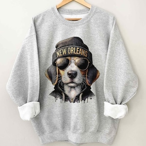 Vintage New Orleans Football Mascot Sweatshirt, Trendy New Orleans Football Fan Gifts, New Orleans Football Game Day Crewneck