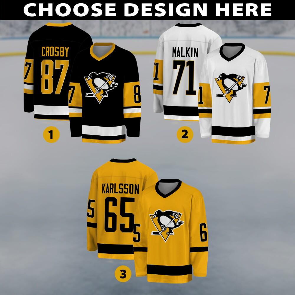 Discover Personalized Pittsburgh Penguins Hockey Jersey, Pittsburgh Jersey For Men With Your Team Name, Sidney Crosby Fan Hockey Jersey