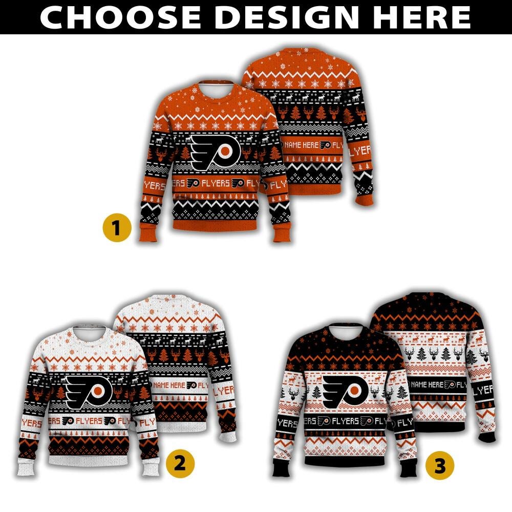 Discover Personalized Philadelphia Hockey Ugly Sweater Christmas, Ice Hockey Sweater Gift For Fan, Trevor Zegras Matvei Michkov Fan Shirt