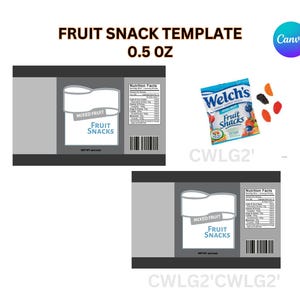 Blank Fruit Snack Template