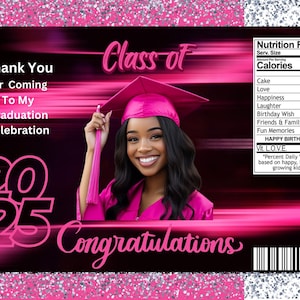 2025 Graduation Chip Bag Template