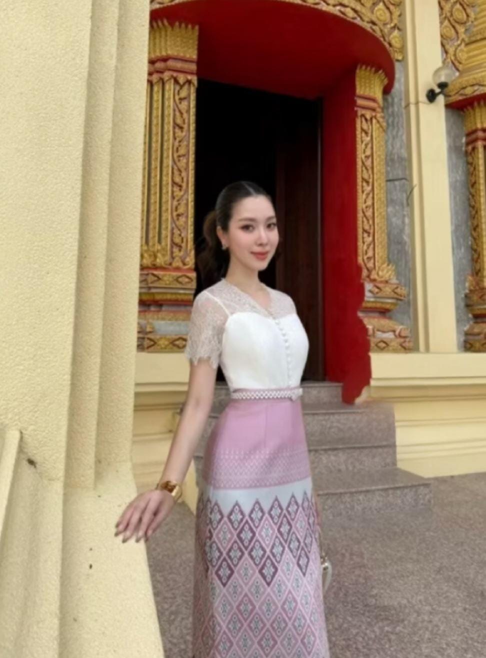 【BAU by Bride And You】lace blouse+skirt セット★ツーピース Original Design Two Piece Skirt Set Women Spring Autumn