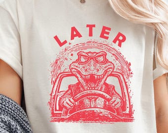 Funny Alligator Graphic Tee: Vintage Sunglasses Reptile Shirt