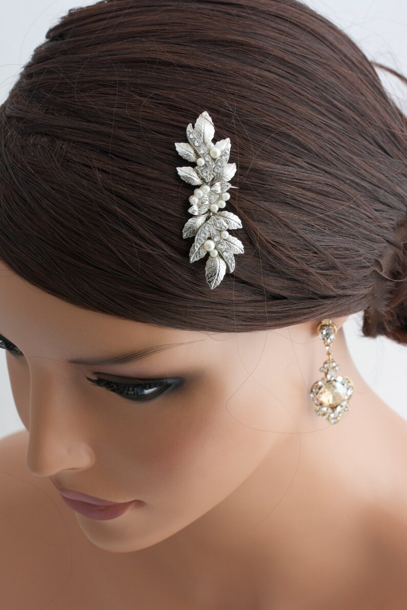 Bridal Comb Small Wedding Hair comb Wedding Jewelry Silver Etsy