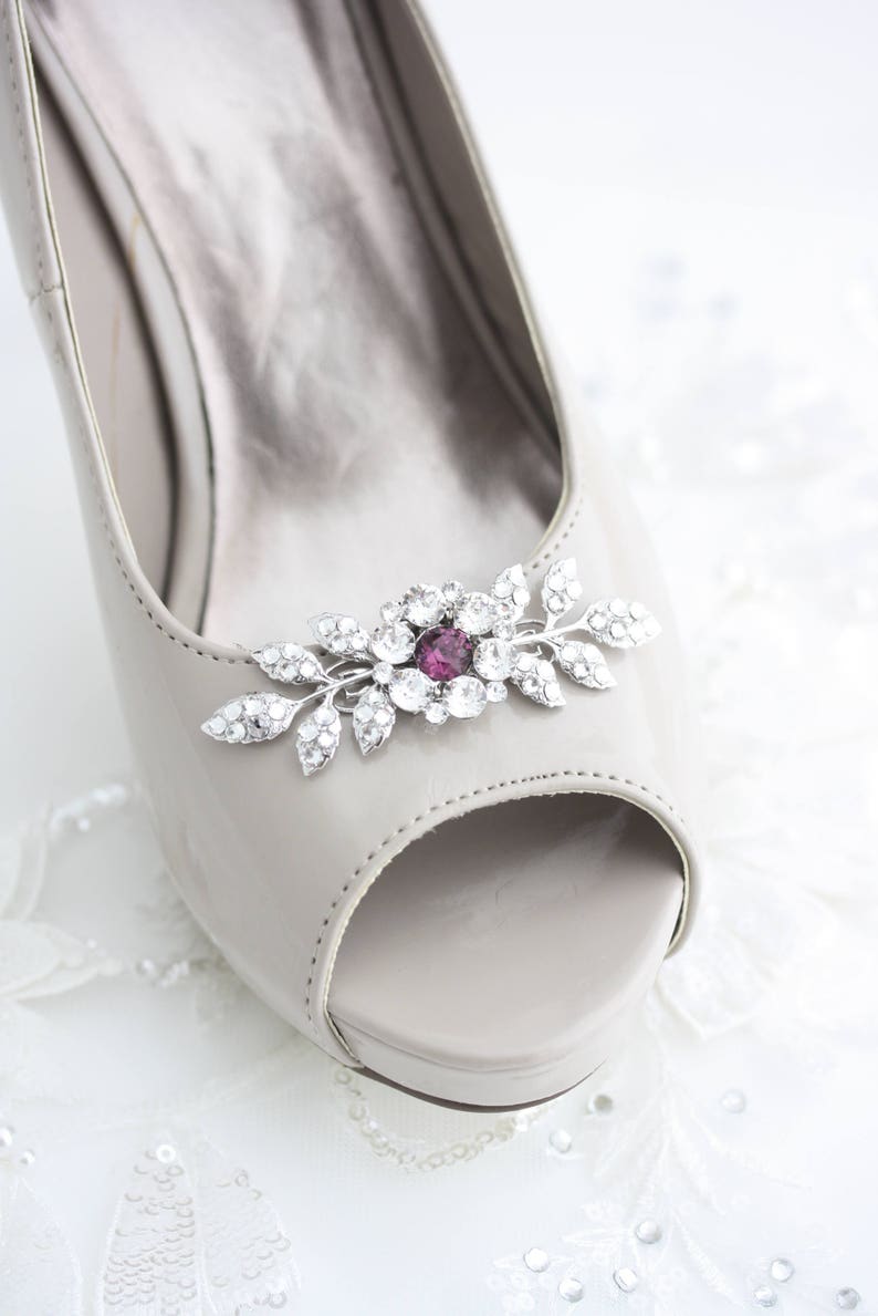 Shoe clips Wedding Shoe Clips Crystal Shoe Clips Custom Color Etsy