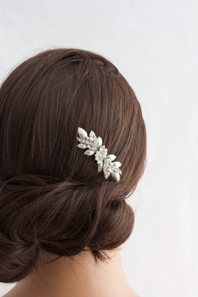 Bridal Comb Small Wedding Hair comb Wedding Jewelry Silver Etsy