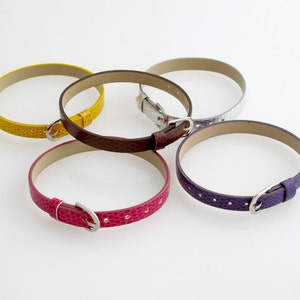 Faux Leather Charm Bracelets. Wristbands. Adjustable. image 2