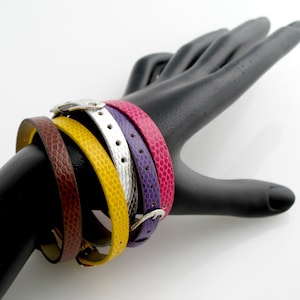 Faux Leather Charm Bracelets. Wristbands. Adjustable. image 1