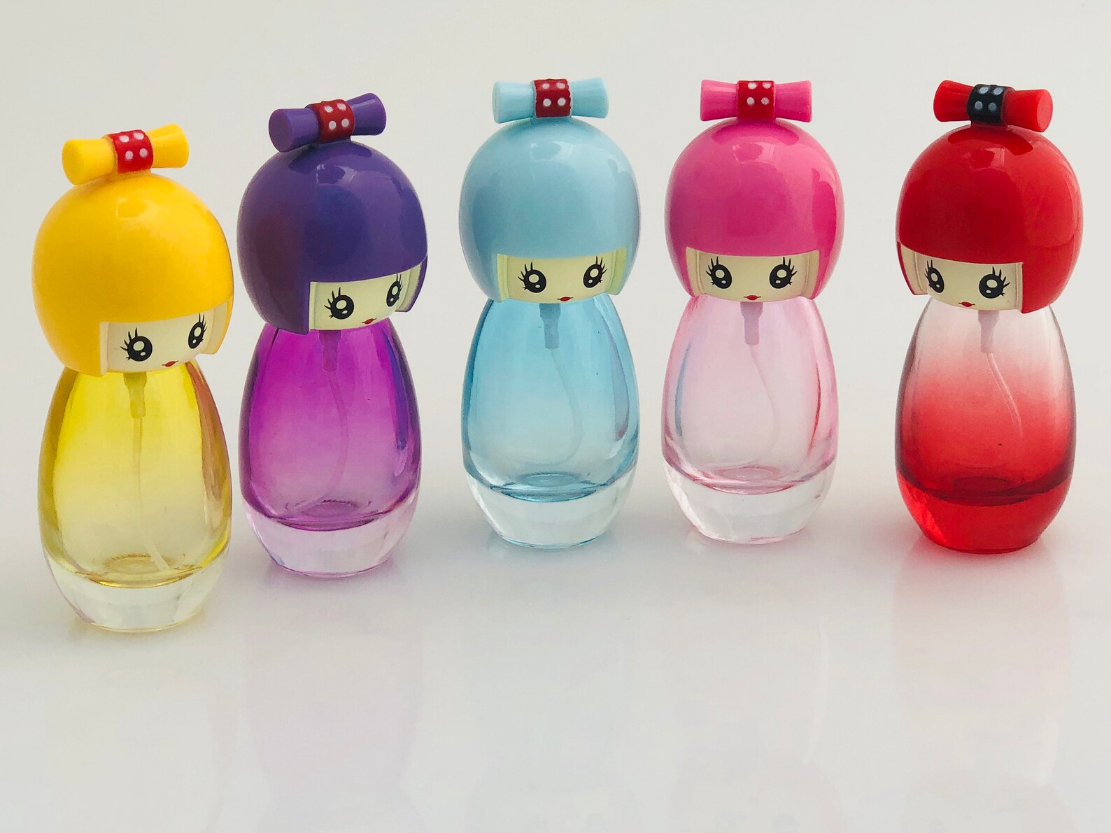 Japanese Doll Glass Bottle. Spray. Perfume. Essential Oil. Fragrance