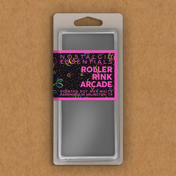 Roller Rink Arcade Scented Soy Wax Melt Snap Bar