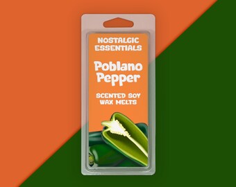 Poblano Pepper Scented Soy Wax Melts, Taco Tuesday Collection