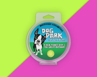 Dog Park Scented Soy Wax Melts, Fetch, Tennis Ball, Stocking Stuffer, White Elephant Gift Exchange, Christmas Gift for Dog Lover, Novelty