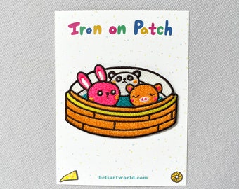 Dim Sum friends Iron On Patch