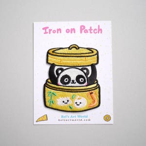 Dim Sum Panda opstrijkpatch