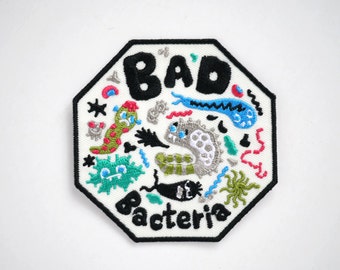 Bad Bacteria Iron On Patch