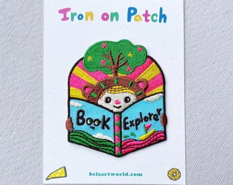 Book explorer Iron On Patch