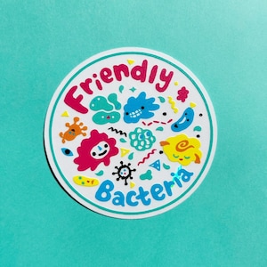 Vriendelijke bacterie Suncatcher raamsticker - Rainbow maker raamsticker