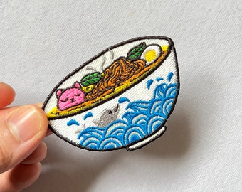 Noodle Bowl iron on Patch