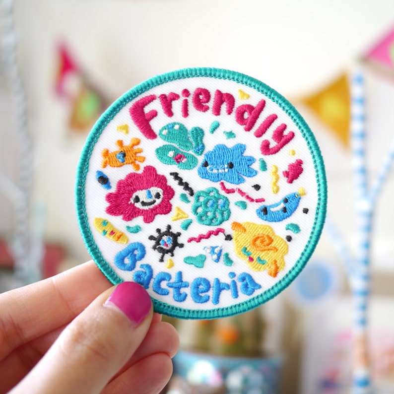 Friendly Bacteria Iron On Patch image 2