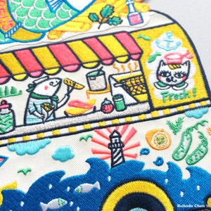 Fish n' Chips Truck XXL Back Patch image 2