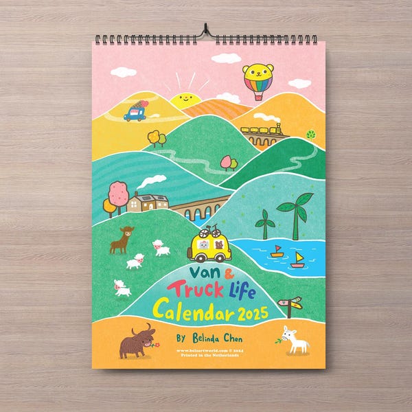 2025 Truck Calendar Etsy