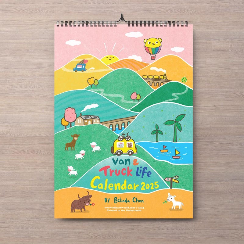 2025 Truck Calendar Etsy