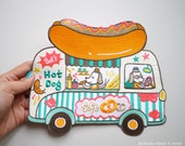 Hot Dog Truck XXL Back Patch