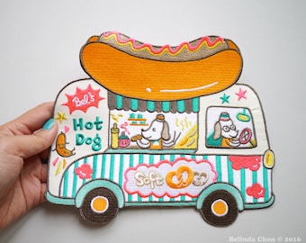 Hot Dog Truck XXL Back Patch