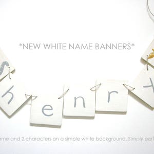 Name Banner, Custom name banner, wooden name banner, create a name banner, art for kids, nursery art, animals, hearts, stars, art, banner