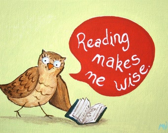 Lesen macht mich Wise PRINT