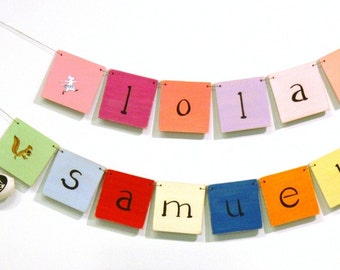 Namen Banner mit 7 Buchstaben