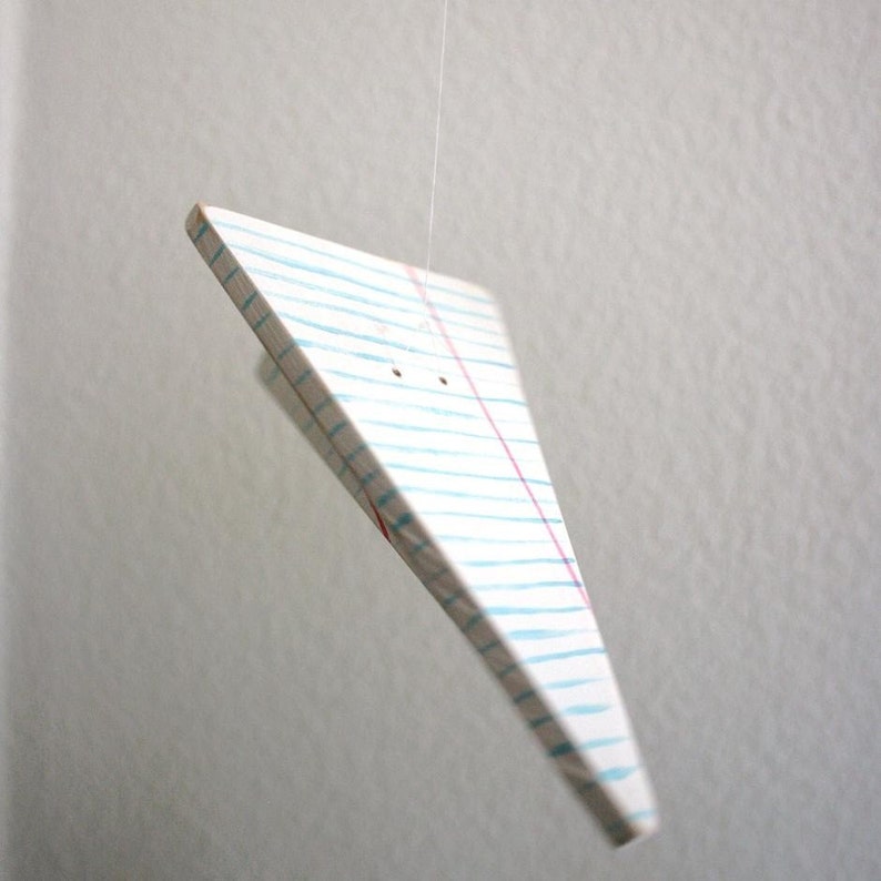 College Rules Paper Airplane by Marnie V. Etsy