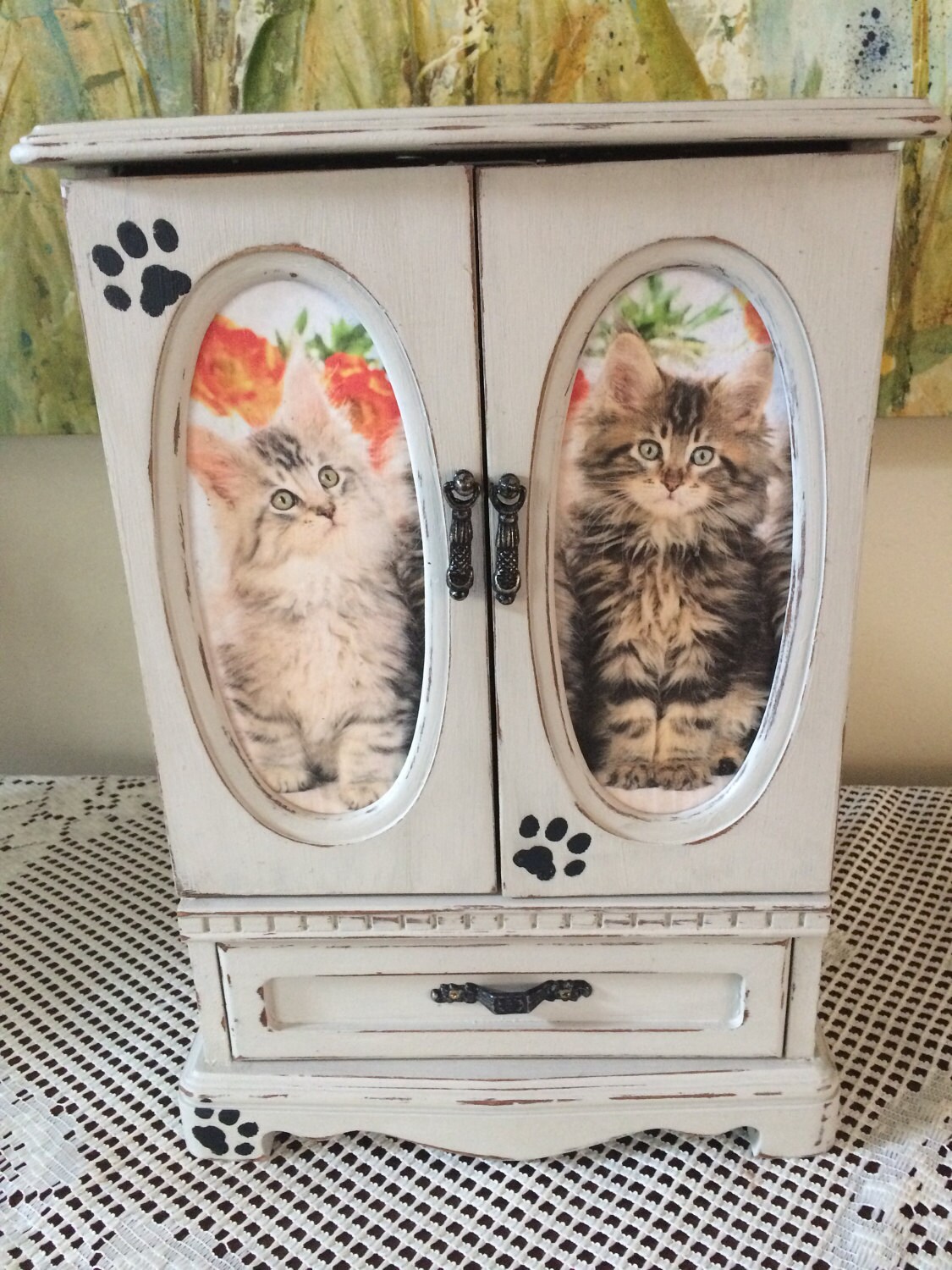 Cat Jewelry box kitten cat lovers dream Etsy