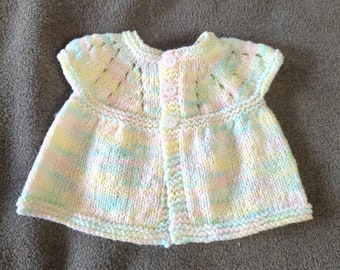 Pastel Knit Baby Sweater