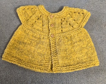 Yellow Knit Baby Sweater