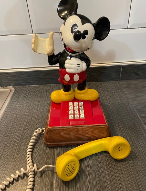 1976 Mickey Mouse Disney Productions Push Button Landline Phone - Etsy