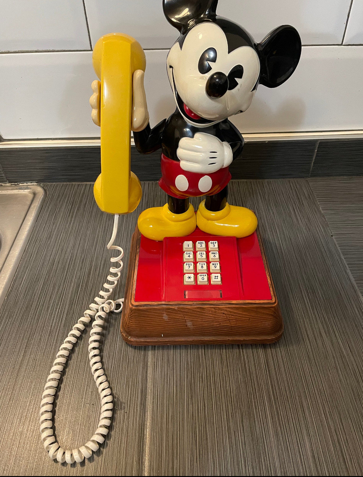 1976 Mickey Mouse Disney Productions Push Button Landline Phone - Etsy