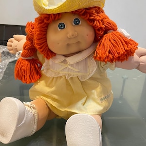 1985 Cabbage Patch Kids Rote Haare Blaue Augen, mit Hut