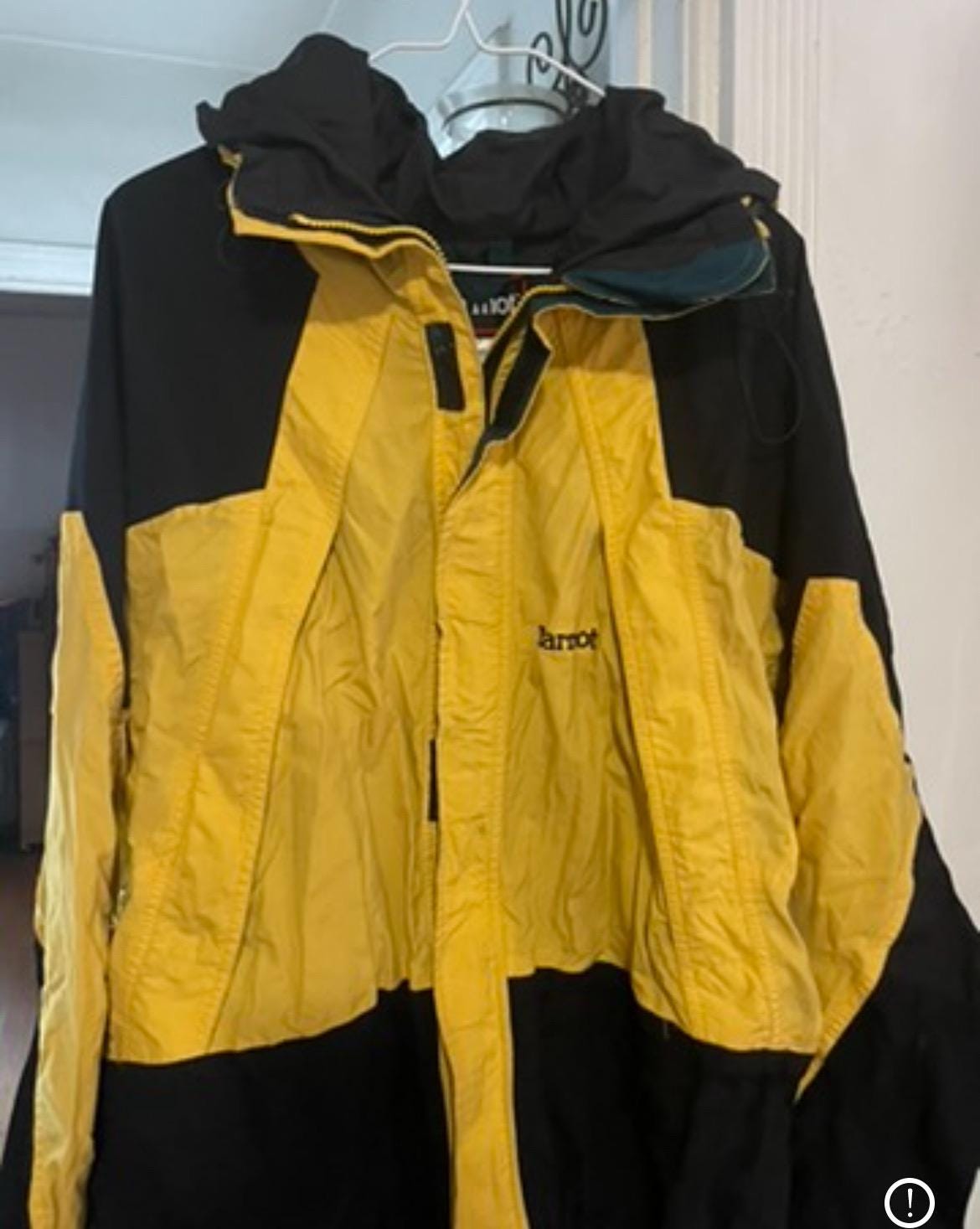 veste de ski Marmot vintage jaune et verte