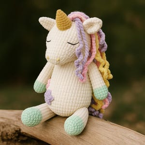 Crochet UNICORN pattern, writtern pattern, PDF download, baby unicorn, amigurumi, unicorn pattern, English pattern, crochet unicorn