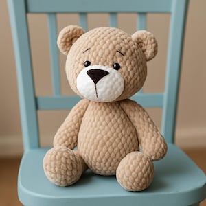 Teddy Bear Crochet Pattern, Bear Crochet Pattern, Amigurumi Teddy Bear Pattern, Bear Crochet Toy, Pattern In English